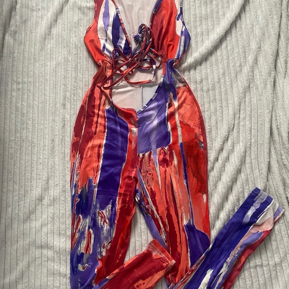 Paint Splash Jumpsuit - Picture 2 of 2